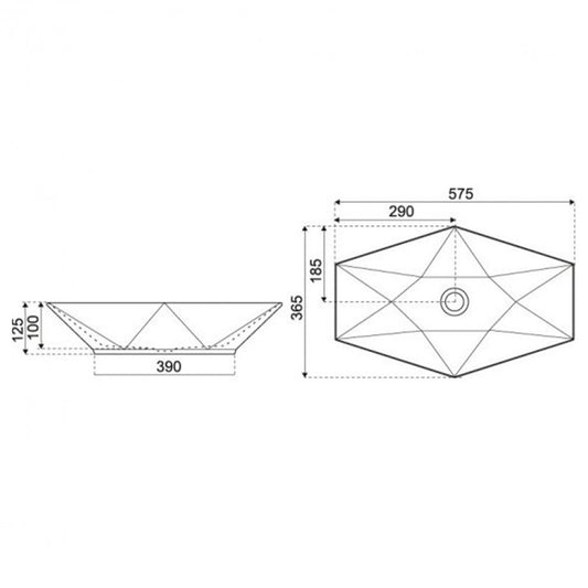KR-570 kerámia design mosdó