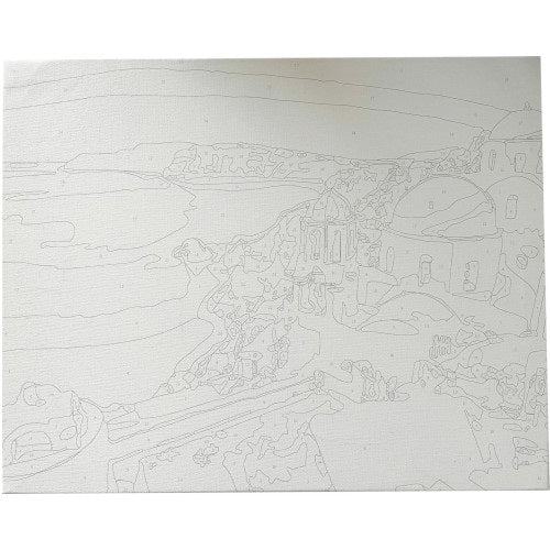 Kreatív kifestő klt. Centrum számozott, 40x50 cm, Görög tengerpart