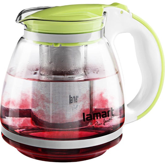LAMART LT7028 TEÁSKANNA ZÖLD 1,5L VERRE
