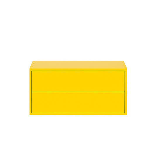 Boxie 2 fiókos fali szekrény 40x80x37 cm sárga