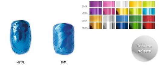 Kötöző szalag, metál, többféle szín, Lizzy Card