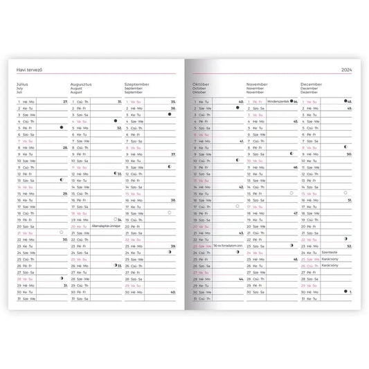 Lizzy Calendar határidőnapló, B/6, napi, keményfedeles, 2026, Mountain