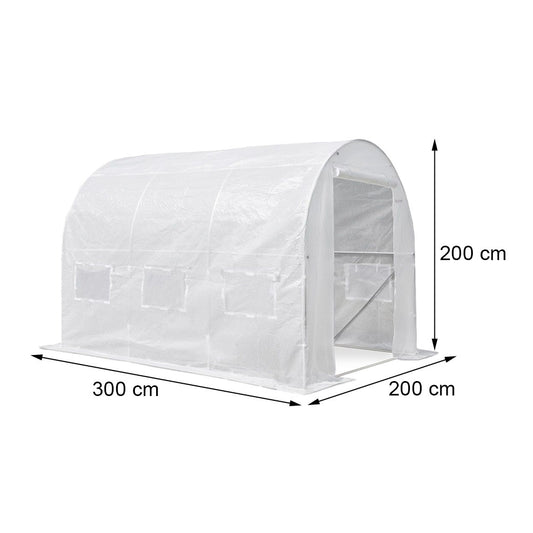 Fóliasátor 200x200x300 cm váz nélkül