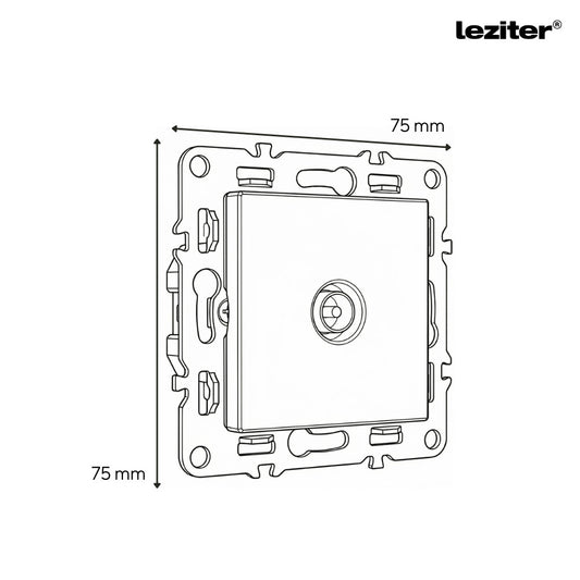 Nova TV csatlakozóaljzat szürke