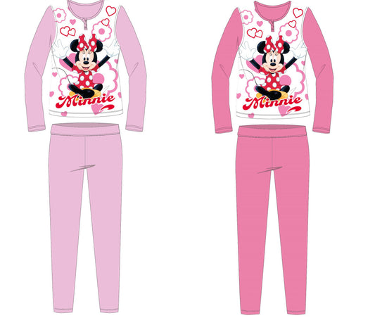Disney Minnie egér jersey pamut pizsama - világosrózsaszín - 98