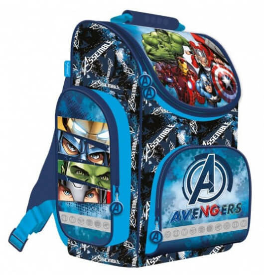 Avengers ergonómikus iskolatáska, 35x27x16cm