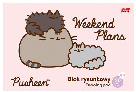 Pusheen cicás vázlatfüzet, A/4, 20 lap (663291)