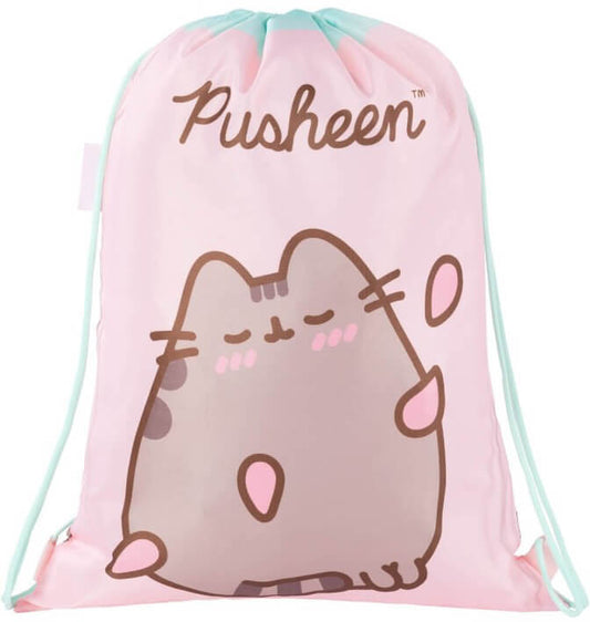 Pusheen cicás tornazsák, 42x32cm, rózsaszín