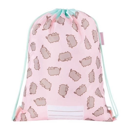 Pusheen cicás tornazsák, 42x32cm, rózsaszín