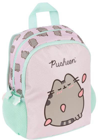 Pusheen cicás hátizsák, ovis, 28x23x10cm, rózsaszín
