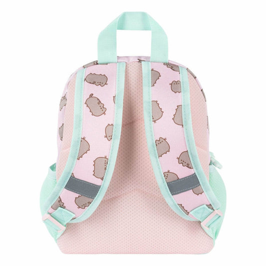 Pusheen cicás hátizsák, ovis, 28x23x10cm, rózsaszín