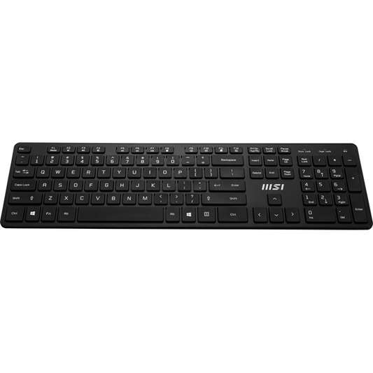 MSI ACCY Bill, RF1430  Vezetéknélküli billenytűzet + MA04W  Vezetéknélküli egér, Fekete