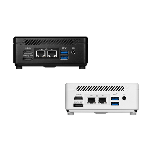 MSI Business DT Cubi 5 12M-406BEU, i5-1235U, Iris XE, M.2 NVME, 2,5" SATA, 4xUSB, Thunderbolt 4, HDMI, DP, 2xRJ45, Black
