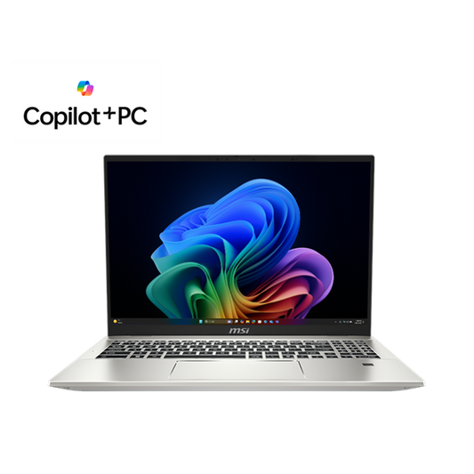 MSI Business NB Prestige A16 AI+ A3HMG-080, 16" UHD+ OLED, Ryzen AI 9 365, 32GB, 1TB M.2, INT, WIN11H, Ezüst