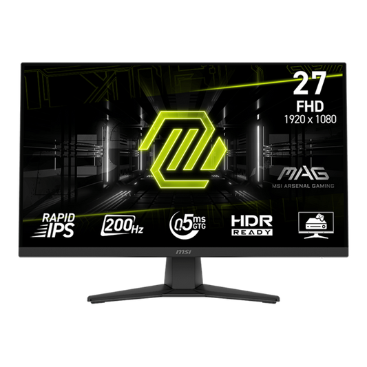 MSI Monitor GAMING MAG 272F 27" FHD 1920x1080, Rapid IPS 200Hz, 16:9, 1000:1, 0,5ms, HDMI, DP, Black