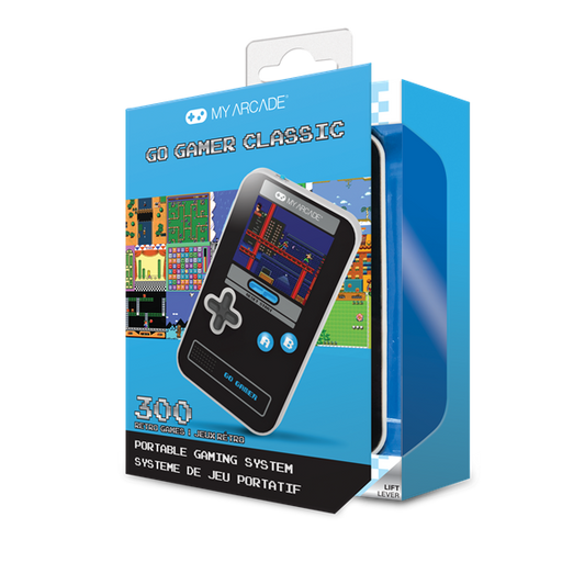 MY ARCADE Játékkonzol Go Gamer Classic 300in1 Fekete & Kék Hordozható, DGUN-3913