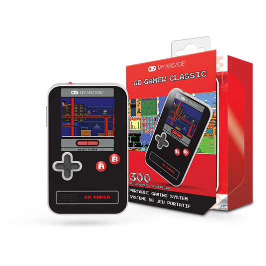 MY ARCADE Játékkonzol Go Gamer Classic 300in1 Fekete & Piros Hordozható, DGUN-3909