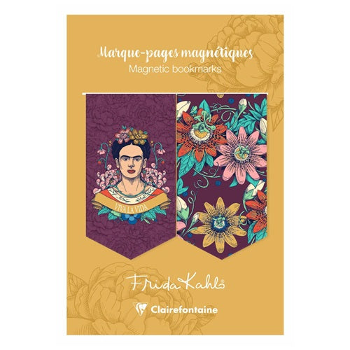 Mágneses könyvjelző Clairefontaine Frida Kahlo, 10,5x15,5 cm