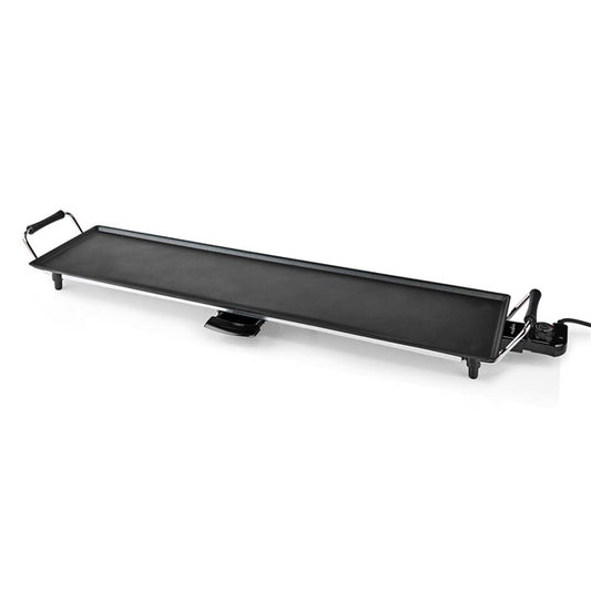 Nedis FCTE110EBK90 teppanyaki látvány grillsütő, 1800W, szabályozható hőmérséklet, csepptálca