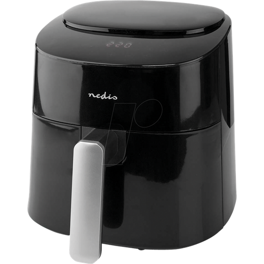 Nedis KAAF160BK forrólevegős légkeveréses sütő,4,2 L, időzítő: 240 perc, digitális, 1500W, 8 program