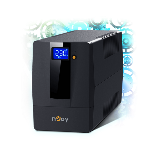 NJOY Szünetmentes + AVR Horus Plus 800, 800VA, 480W, Line-Interactive, LCD Touch display