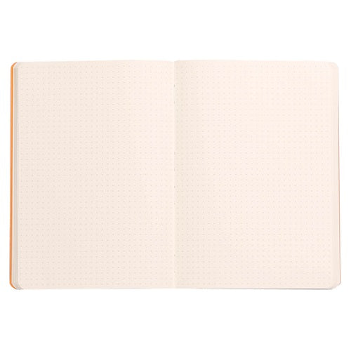 Napló Clairefontaine Rhodiarama A/5 80 lapos ponthálós puha fedeles, gumis, éjkék