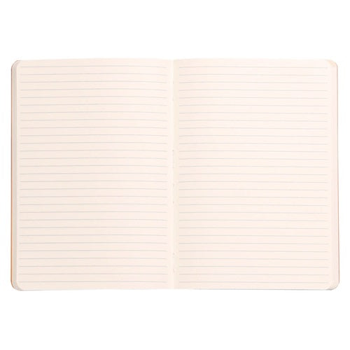 Napló Clairefontaine Rhodiarama A/5 80 lapos vonalas puha fedeles, gumis, füstös púderrózsaszín