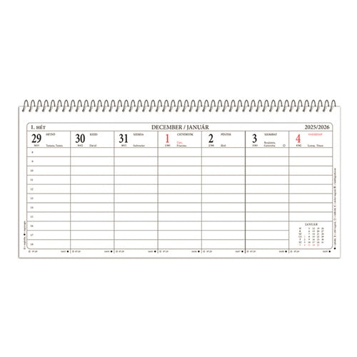 Naptár pd asztali 24TA 2026