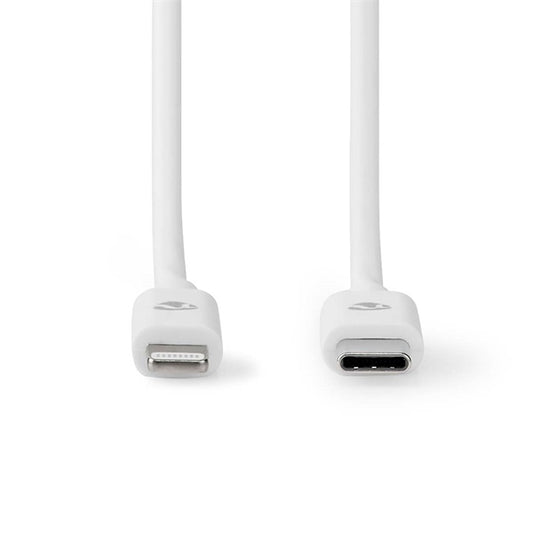 Nedis CCGL39650WT10 USB 2.0, USB-C - Apple Lightning 8-Pin kábel MFI engedélyes Apple chipkészlettel