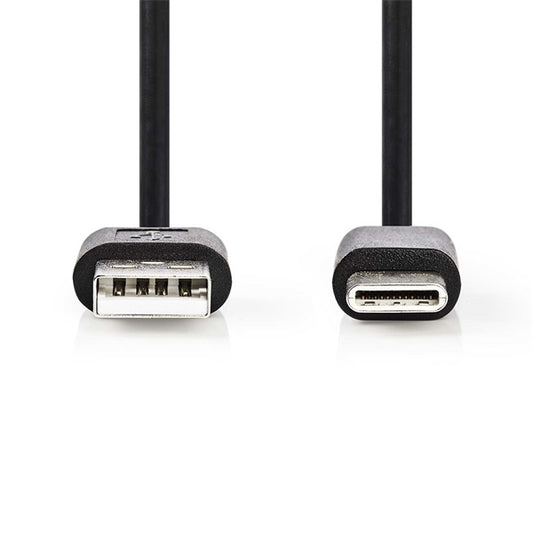 Nedis CCGL60601BK20 USB A - USB C (USB-C) kábel, 5W, hossz 2m