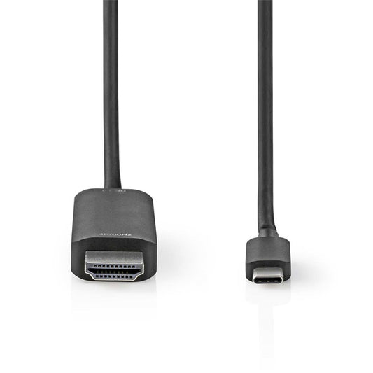 Nedis CCGL64655BK10 USB C (USB-C) - HDMI kábel, USB 3.2 Gen 1, 4K@60Hz, hossz 1m