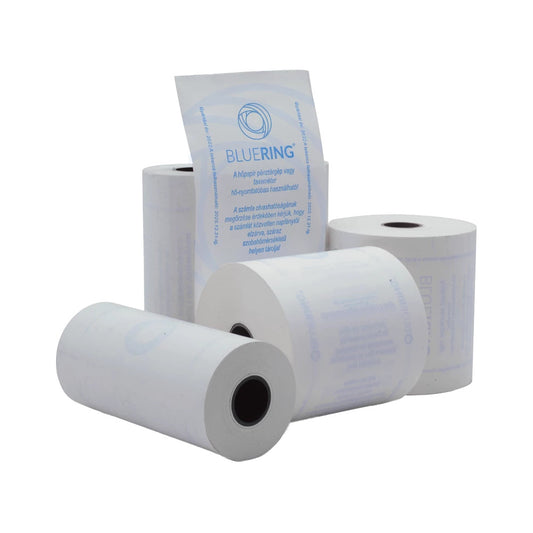 Pénztárgépszalag, hőpapír 57/50, 57 mm széles, 27fm hosszú, cséve 12mm, 10 tekercs/csomag