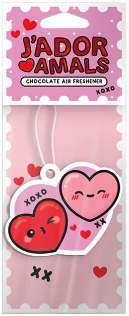 Autóillatosító, szívek (csokoládé illat)