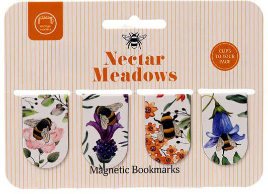 Nektármezők mágneses könyvjelző, 4 db/csomag