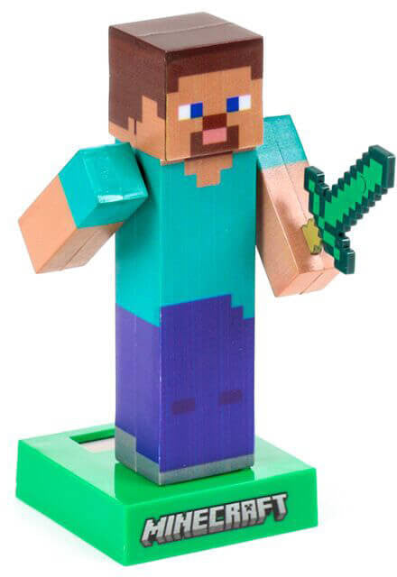 Minecraft napelemes táncoló figura, Minecraft Steve