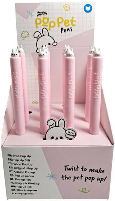 Nyuszis toll kiugró figurával, Édes Állatok - nyuszi