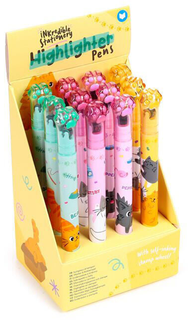 2 az 1-ben szövegkiemelő és gurulós nyomda, Beans & Társai macskák