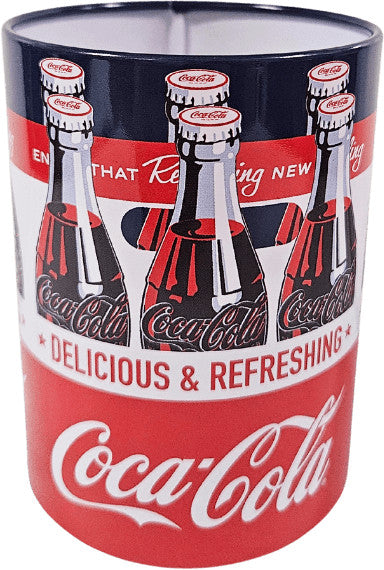 Asztali ceruzatartó, fém, Coca-Cola