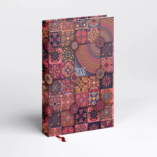 Realsystem határidőnapló, A/5, napi tervező, 2026, Picture mozaik