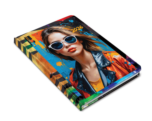 Realsystem határidőnapló, B/6, heti tervező, 2026, Fiestina face