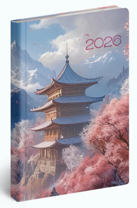 Realsystem határidőnapló, B/6, heti tervező, 2026, Fiestina Light pagoda