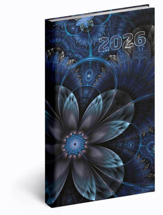 Realsystem zsebnaptár, álló, heti, 9x16,5cm, 2026, Picture fraktál