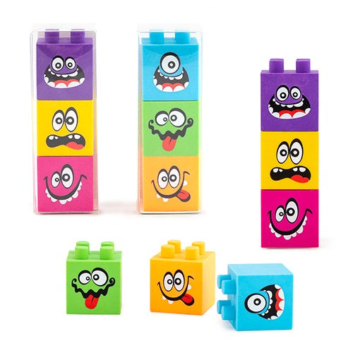 Radír Trendhaus LITTLE MONSTER 3 emeletes torony, 2 féle