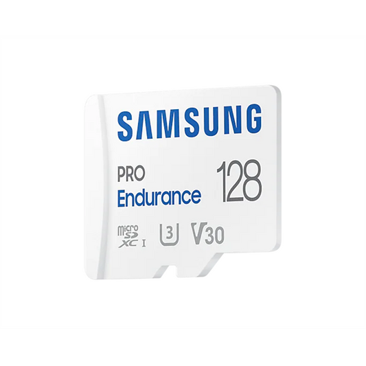 SAMSUNG Memóriakártya, PRO Endurance microSD kártya 128GB, CLASS 10, UHS-I (SDR104), + SD Adapter, R100/W40