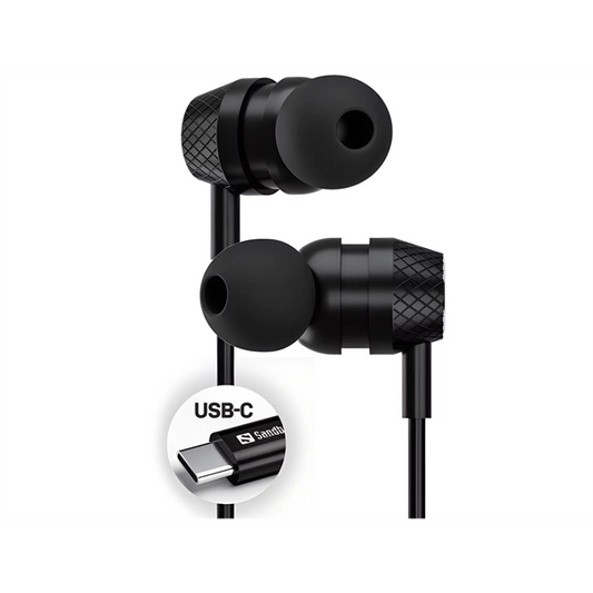 SANDBERG Fülhallgató, USB-C/A In-Earset with Line-Mic