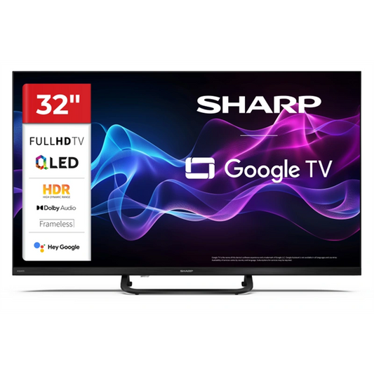 SHARP 32HF3865E 32"/80cm Full HD QLED Google TV, 1920x1080, 3xHDMI/2xUSB