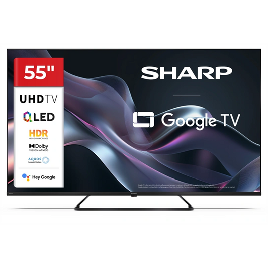 SHARP 55HP6265E 55"/139cm 4K Ultra HD QLED Google TV, 3840x2160, 4xHDMI/2xUSB