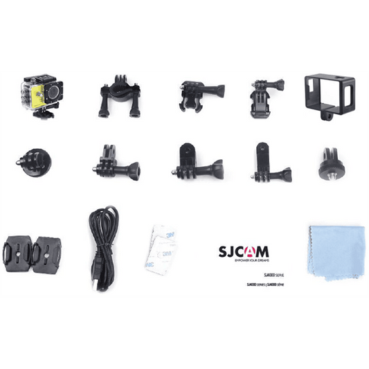 SJCAM Action Camera SJ4000, Black, vízálló tokkal,  LCD kijelző, 2,0 képátmérő, 12 MP, lassítás, időzítő, 1080P, H.264