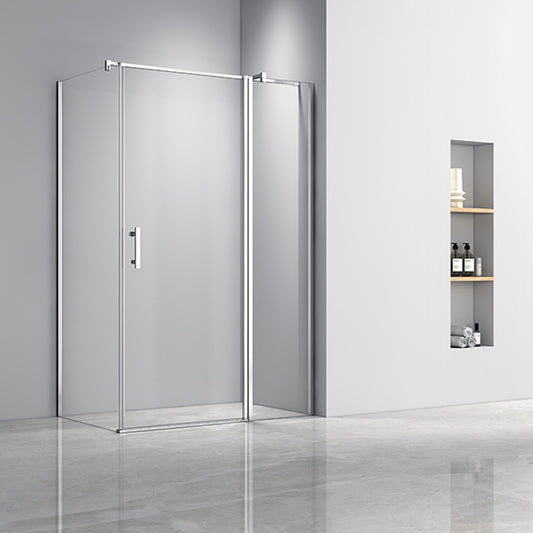 Simple 80x100 cm nyílóajtós aszimmetrikus zuhanykabin zuhanytálca nélkül