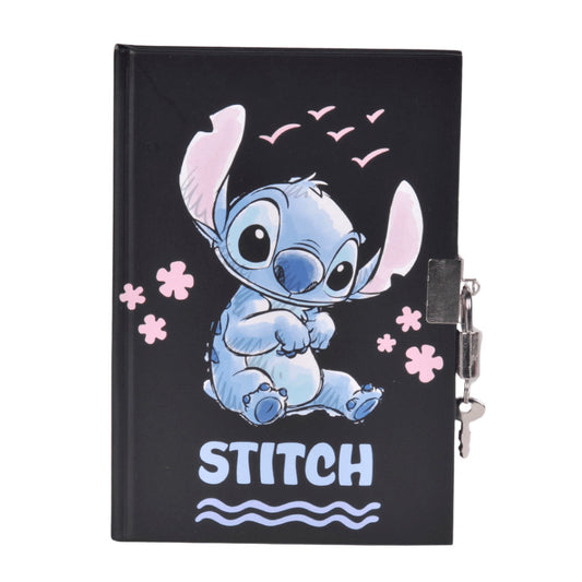 Stitch napló kulccsal, 12x17cm, Paso (139784)